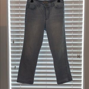 Vintage america boho style striped ankle jeans